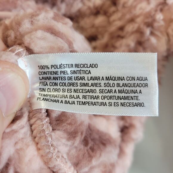 All In Motion Fleece Half-Zip Zebra Print Hoodie, Pink/Maroon, Size XS, NWT - Picture 6 of 6